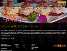 Tablet Screenshot of katoreya-sushi.com